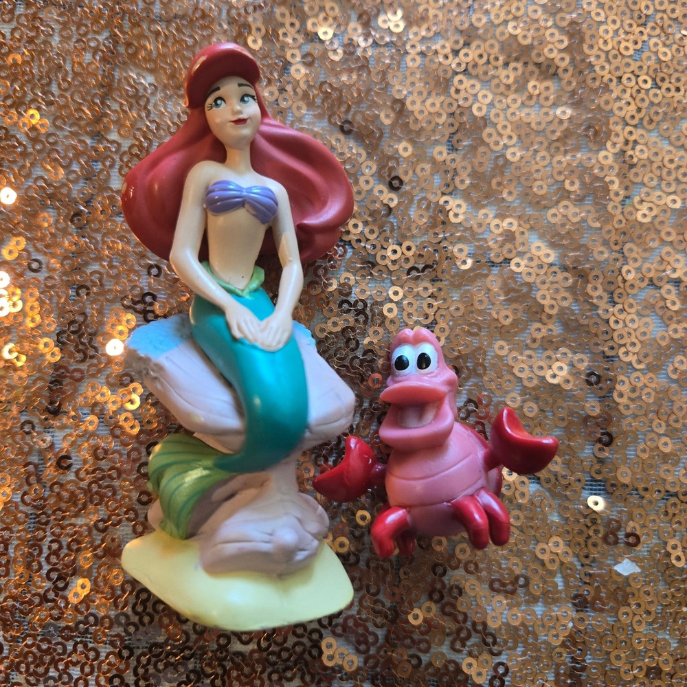 Disney The Little Mermaid‎ Ariel & Sebastian Figurine Cake Topper